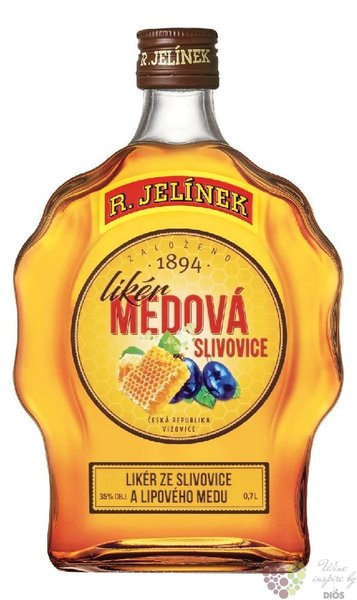 Slivovice zlat  Medov budk  liqueur Rudolf Jelnek 35% vol.  0.70 l