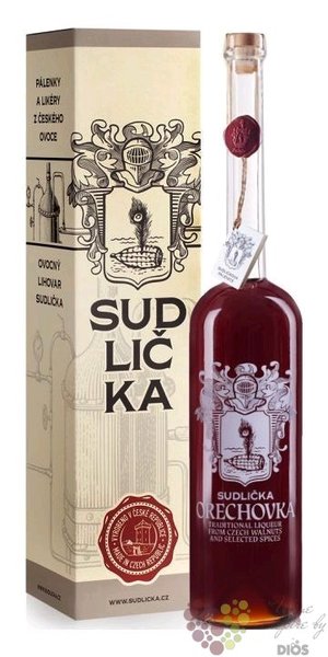 Sudlikova Oechovka drkov gift box czech nuts liqueur 30% vol.  1.50 l