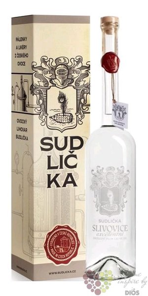 Sudlikova Slivovice drkov gift box czech fruits brandy 50% vol.  1.50 l