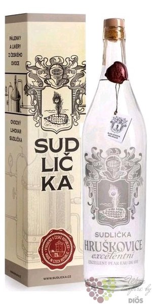 Sudlikova Hrukovice drkov gift box czech fruits brandy 50% vol.  3.00 l