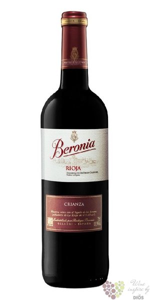 Rioja tinto crianza „ Beronia ” DOCa Gonzaley Byas  0.75 l