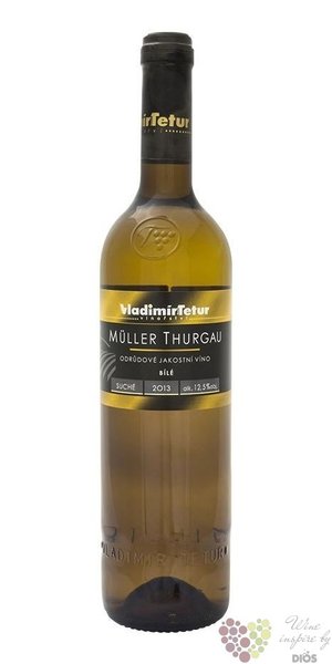 Muller Thurgau 2016 jakostn odrdov vno Vladimr Tetur  0.75 l