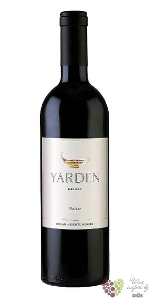 Malbec  Yarden  2021 Galilee Kosher wine Golan Heights winery  0.75 l
