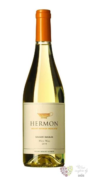 Mount Hermon  Moscato  2015 Israel Galilee Kosher wine Golan Heights winery  0.75 l