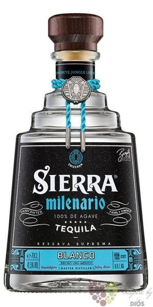 Sierra Milenario  Blanco  100% of Blue agave Mexican tequila 40% vol.    0.70l