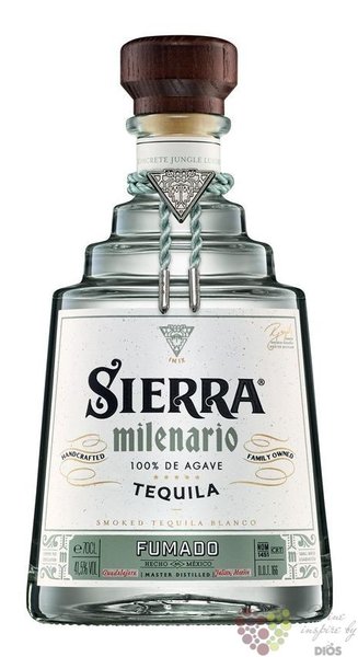 Sierra Milenario  Fumado  100% of Blue agave Mexican tequila 41.5% vol.  0.70l