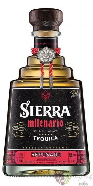 Sierra Milenario  Reposado  100% of Blue agave Mexican tequila 41.5% vol.  0.70 l