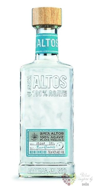 Olmeca Altos  Plata  100% of Blue agave Mexican tequila 38% vol.  0.70 l