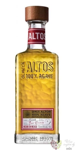 Olmeca Altos  Reposado  100% of Blue agave Mexican tequila 38% vol.  0.70 l