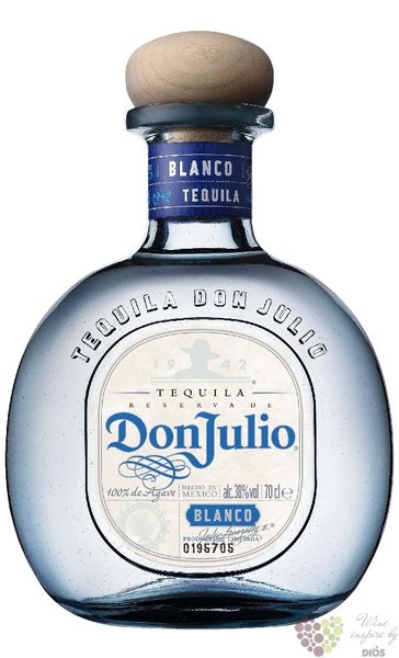Reserva de Don Julio  Blanco  100% of Blue agave Mexican tequila 38% vol.0.70l