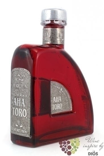 Aha Toro  Aejo Red  100% of Blue agave Mexican tequila 40% vol.  0.70 l