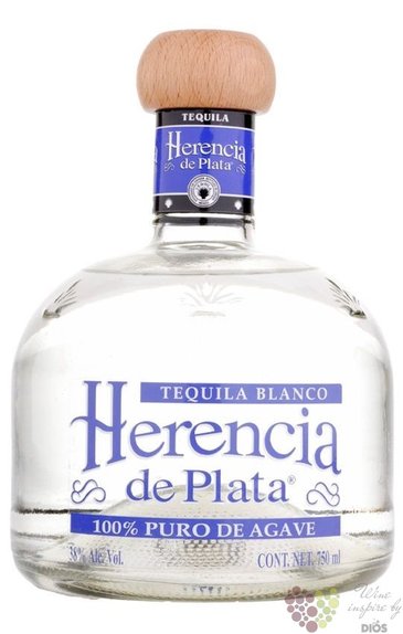 Herencia de Plata  Blanco  Blue agave Mexican tequila 38% vol.  0.70 l