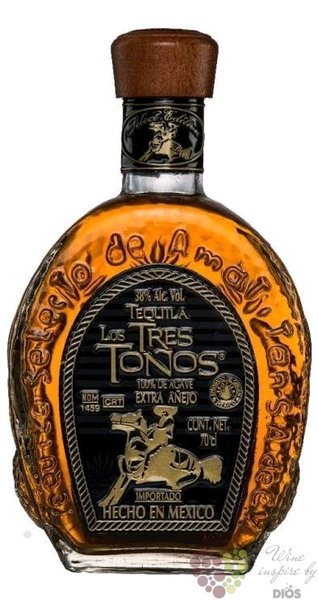 los Tres Tonos  Extra Anejo  Mexican tequila 38% vol.  0.70 l