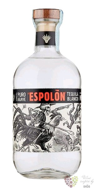 Espolon  Blanco  100% of Blue agave Mexican tequila 38% vol.    0.70 l