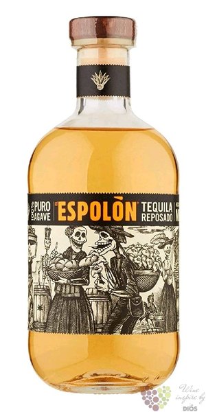 Espolon „ Reposado ” 100% of Blue agave Mexican tequila 40% vol.  0.70 l
