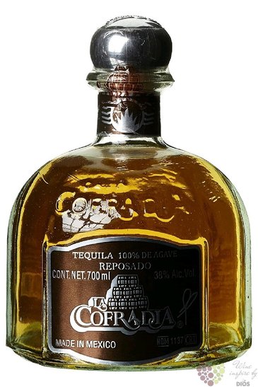 la Cofradia reposado  Reserva especial  100% of Blue agave Mexican tequila 40% vol.  0.70 l