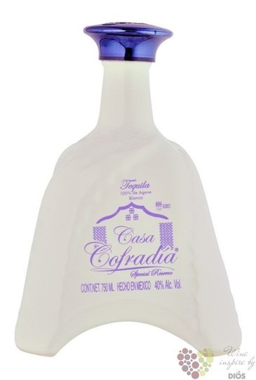 Casa Cofradia blanco  Special reserve  100% of Blue agave tequila 38% vol.  0.70 l