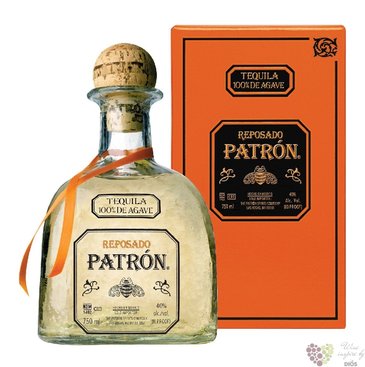 Patron  Reposado  gift box 100% of Blue agave mexican tequila 40% vol.  0.70 l
