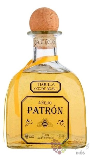 Patron  Aejo  100% of Blue agave Mexican tequila 40% vol.   0.05 l