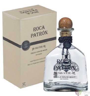 Roca Patron  Silver  100% of Blue agave Mexican tequila 45% vol.  0.70 l