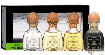 Patron  Freebie  variety set Blue agave Mexican tequila 40% vol.  4x0.05 l
