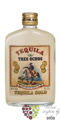 888 Tres Ochos  Gold  original Mexican tequila 38% vol.  0.35 l