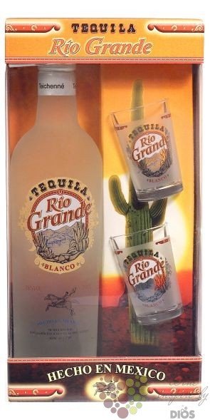 Rio Grande  Silver  2glass pack original Mexican mixto tequila 38% vol.    0.70 l