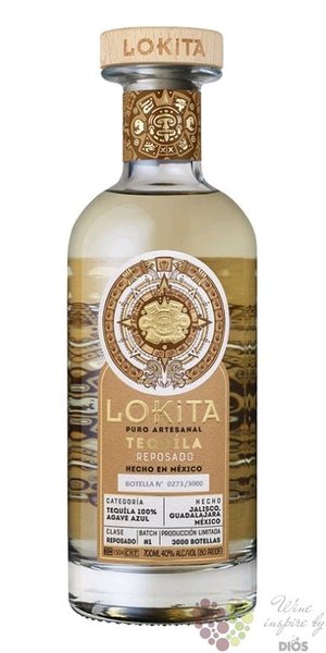 Lokita  Reposado  Mexican tequila 100% Agave Azul 40% vol.  0.70 l