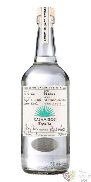 CasAmigos „ Blanco ” pure agave Mexican tequila 40% vol.  1.00 l