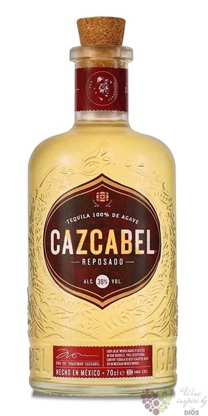 Cazcabel  Reposado  pure agave Mexican tequila 38% vol. 0.70 l