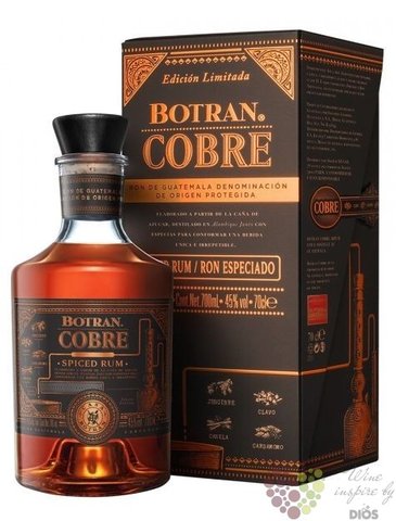 Botran  Cobre b.1  flavored Guatemala rum 40% vol.  0.70 l