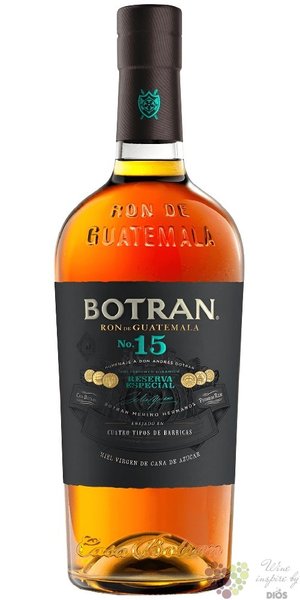 Botran  Sistema Solera 15 Reserva  aged Guatemalan rum  40% vol.  0.70 l