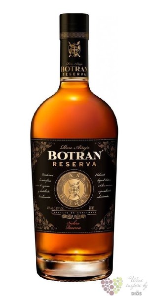 Botran  Reserva  aged 15 years rum of Guatemala 40% vol.  1.00 l