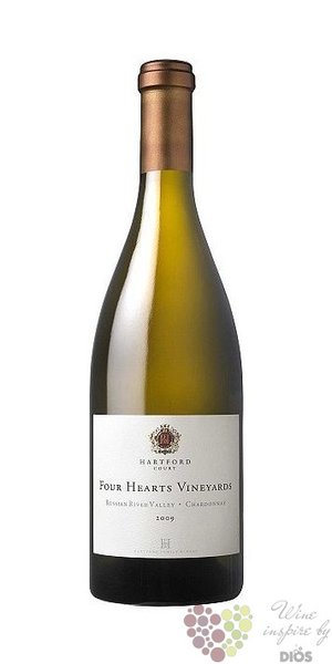 Chardonnay  Four hearts  2009 Russian river valley boutique winery Hartford family    0.75 l