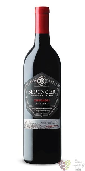 Zinfandel  Founders Estates Old vine  2017 California AVA Beringer vineyards  0.75 l