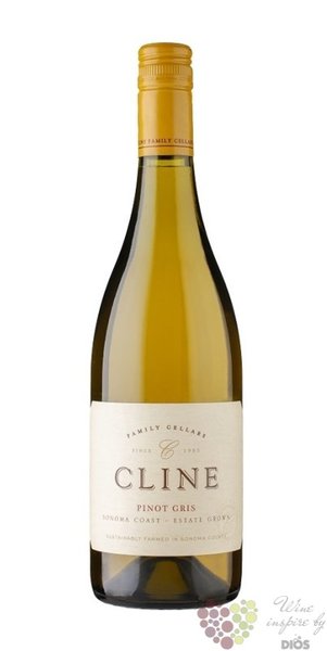 Pinot gris  Estate grown series  2018 Sonoma coast Ava Cline cellars  0.75 l