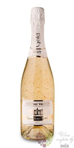 Chateau Valtice blanc  Grandioso gold flakes  brut sparkling wine  0.75 l