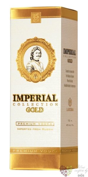 Carskaja  Imperial gold  premium Russian vodka 40% vol.  1.75 l
