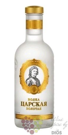 Carskaja  Gold - Zolotaja  premium Russian vodka 40% vol.  0.05 l