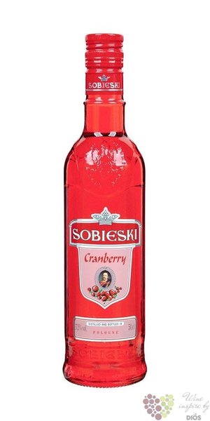 Sobieski  Cranberry  flavored Polish vodka 37.5% vol.  0.70 l