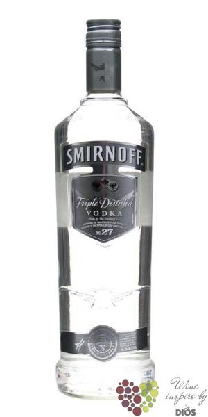 Smirnoff  Silver no.27  ultra premium Russian vodka  45.2% vol.     1.00 l