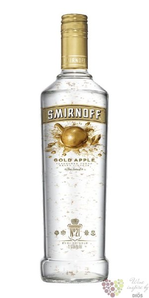 Smirnoff  Gold apple  triple distilled flavored Russian vodka 37.5% vol.   1.00 l
