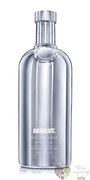 Absolut limited  Electric silver  country of Sweden superb vodka 40% vol.   0.70 l