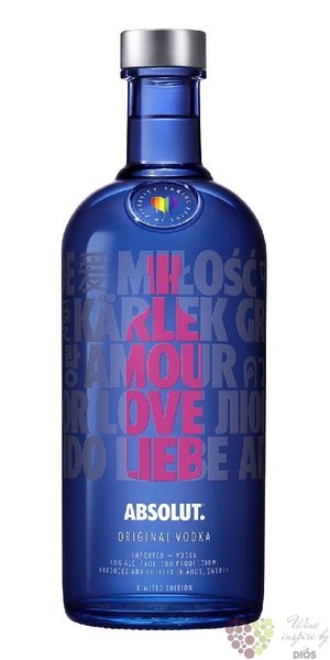 Absolut limited  Drop of Love  country of Sweden superb vodka 40% vol.  0.70 l
