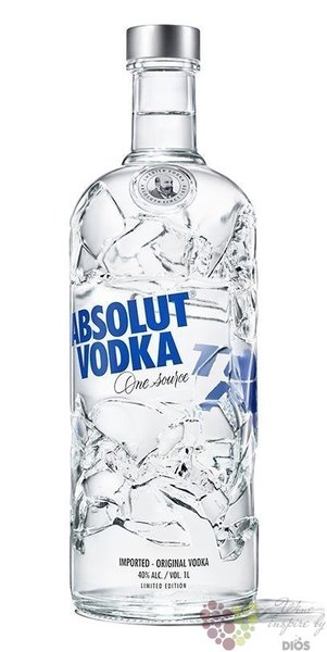 Absolut limited  Recycled  country of Sweden superb vodka 40% vol.  1.00 l