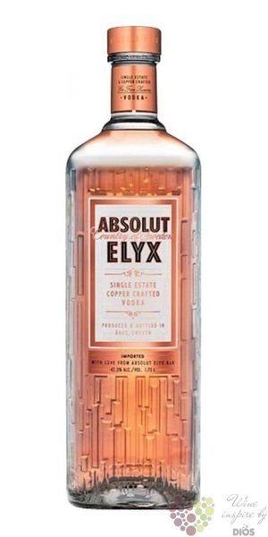 Absolut  Elyx  ultra premium single estate Swedish vodka 40% vol.  1.75 l