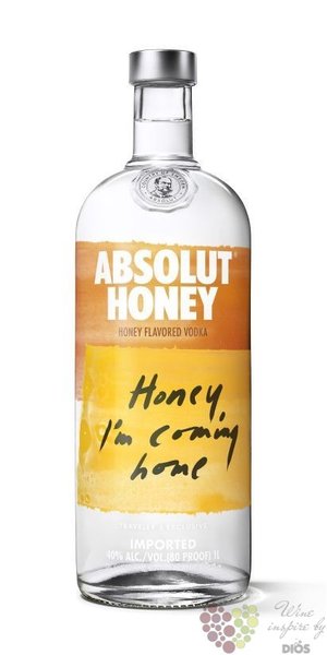Absolut flavor „ Honey ” country of Sweden Superb vodka 40% vol.    1.00 l