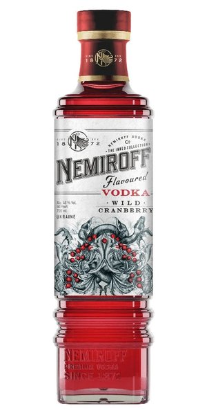 Nemiroff  Wild Cranberry  flavored Ukraine vodka 40% vol.  0.05 l