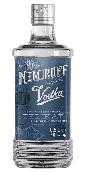 Nemiroff  Delikat  premium extra smooth Ukraine vodka 40% vol.  1.00 l