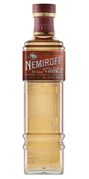 Nemiroff de Luxe  Honney &amp; Pepper  flavored Ukraine vodka 40% vol.  1.00 l